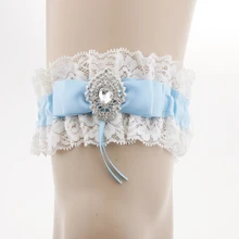 Роскошные атласные кружева кристалл цветок выпускного вечера Свадебные Подвязки Пояс Ноги жгут чулок бедра ноги кольцо жгут платье аксессуары