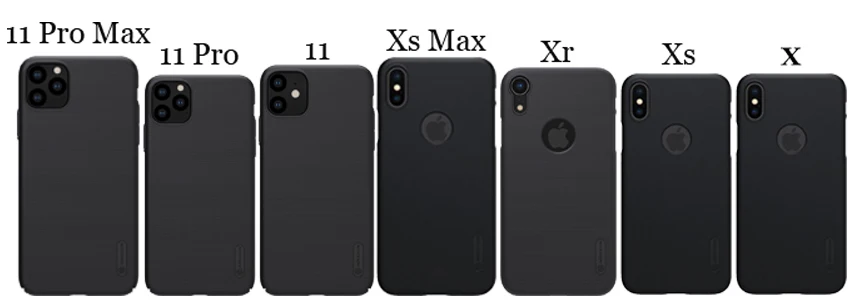 Для iPhone 11 Pro X Xr Xs Max чехол Nillkin матовый щит Жесткий Чехол для задней панели ПК чехол для iPhone 8 7 6S 6 Plus 5S SE оболочка