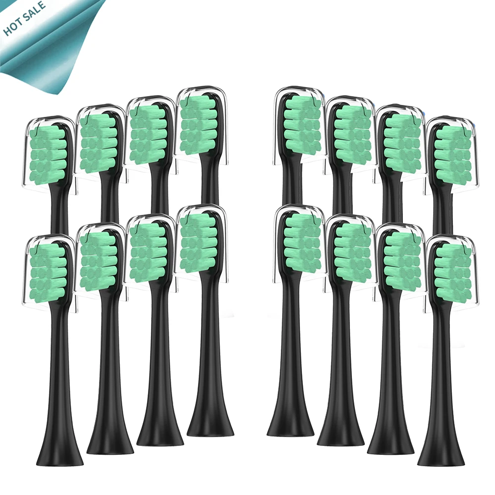 16PCS Replacement Toothbrush Heads with cap for Xiaomi Soocas X3 X1 for SOOCAS / Xiaomi Mijia Electric Oral care