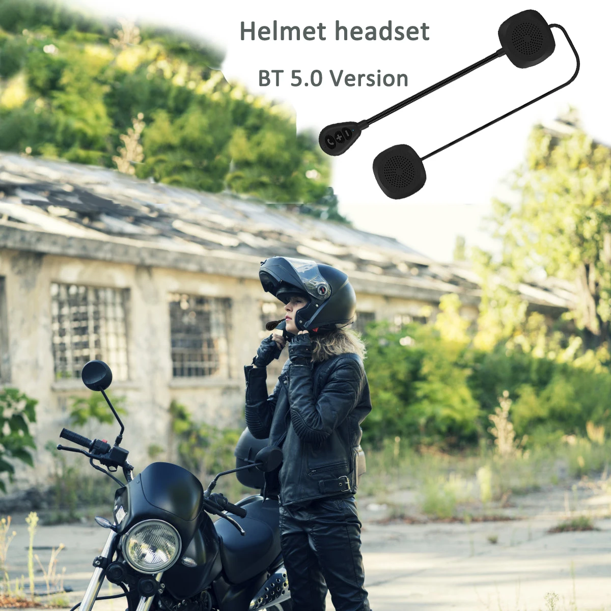 Bluetooth 5 0 Moto шлем гарнитура беспроводная стерео наушники мотоциклетный MP3 динамик |