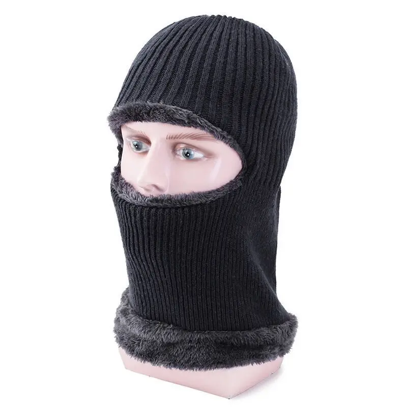 Ветрозащитные шапочки Skullies для женщин, маска для лица, зимняя шапка, дышащая Флисовая Балаклава, зимние шапки для мужчин, шарф, меховая шапка