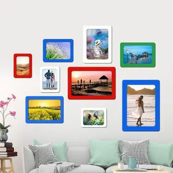 

Creative Nail-free Magnetic Photo Frame Mini Film Photo , Colorful Double Sided Magnetic Fridge Picture , Magnets Children's Art