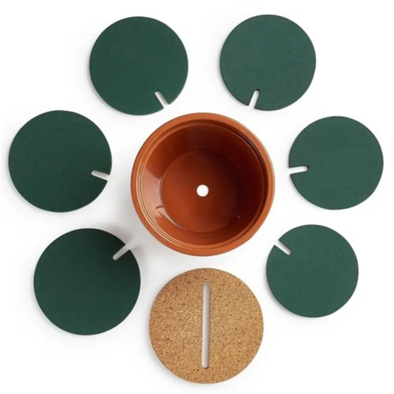 Fashion-Christmas-Novelty-6-Piece-Coaster-Flower-Cactus-Shaped-Drinks-Coasters-Cup-Holder (1)