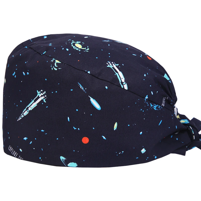 Gorros Quirurgicos, регулируемые хирургические шапки, Женская хлопковая шапка с принтом для операционной комнаты, шапка Calot Chirurgien, больничная Мужская Enfermeria
