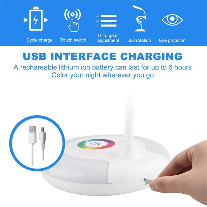Touch Control LED Desk Lamp 8