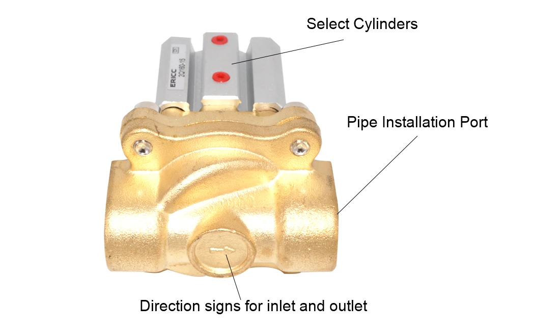 2 варианта 2 дюймов ходовые непосредственные действующие латунь воздуха Управление подошвы вода/масло/Воздушный Пневматический Управление клапан настоящий воздух Управление клапан 2Q160-15 2Q200-20