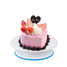 Пластиковые Торт Торт Выпечки Поворотный Стол Украшения Тортов Проигрыватель Противоскольжения Круглый DIY Кухня Десерт Выпечки Инструмент h3