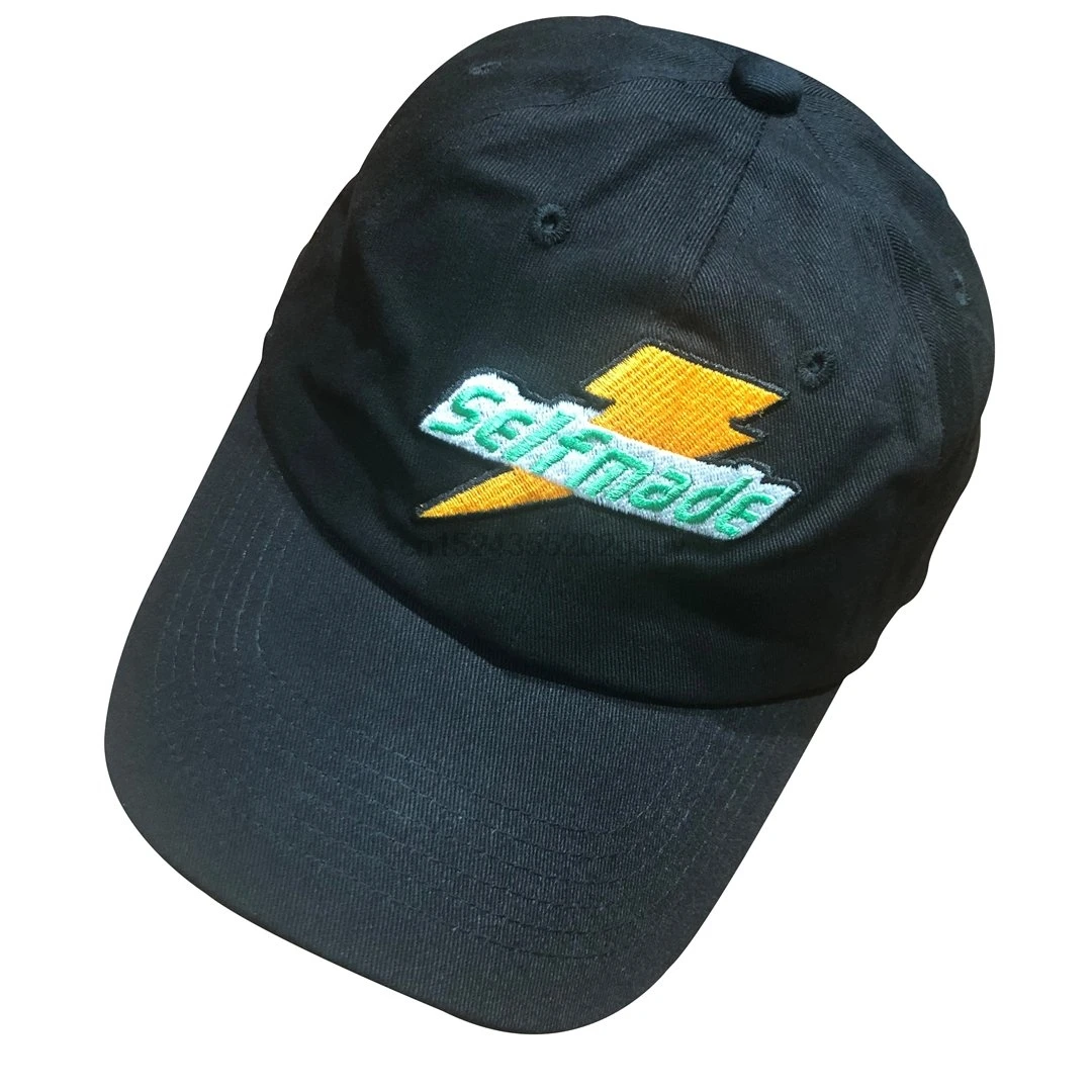Зеленый самодельные папа шляпа бейсболка с вышивкой Регулируемый Snapback Strapback