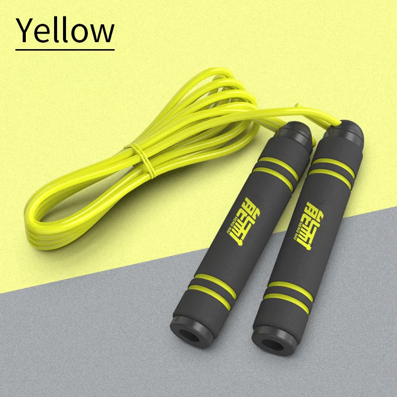 Jump Rope Speed Skipping Rope Adjustable Sports Lose Weight for Workout Crossfit Fitness Outdoor MMA& Boxing Training - Цвет: Yellow