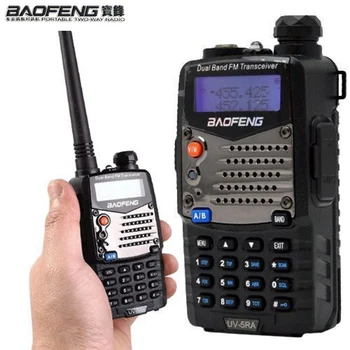 

Long Range Walkie Talkie Uhf Vhf Pofung UV-5RA Upgraded BAOFENG UV5R For CB Radio Station Radio Scanner Police Two-Way Radio