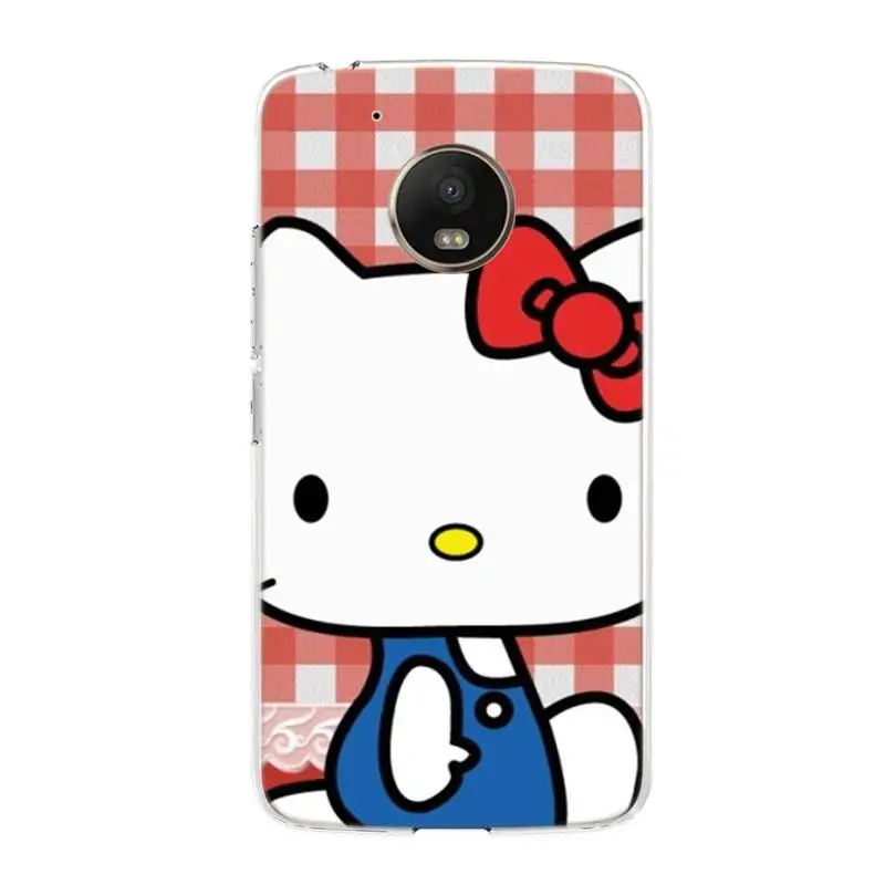 Erilles Phone Shell Cartoon Hello Kitty For Motorola Moto G5 G6 G5s E5 G7  Z3 Play Plus Clear Soft Silicone TPU Phone Case Cover _ - AliExpress Mobile