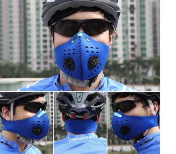 

Men And Women Anti-Fog Mask Dust Pm2.5 Activated Carbon Mask Black Filter Breathing Valve Folding Mask