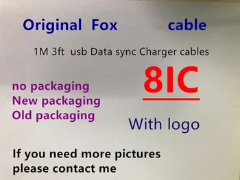 

10pcs/lot 1m / 3ft 8ic Original E75 Chip Sync Data USB charging cable for Foxconn X XS/XSMAX/11 With packing box-