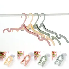 Folding Clothes Hanger Multi-functional Plastic Clothes Hanger Travel Space Saving Foldable Hanger Creative Clothes Drying Rack
