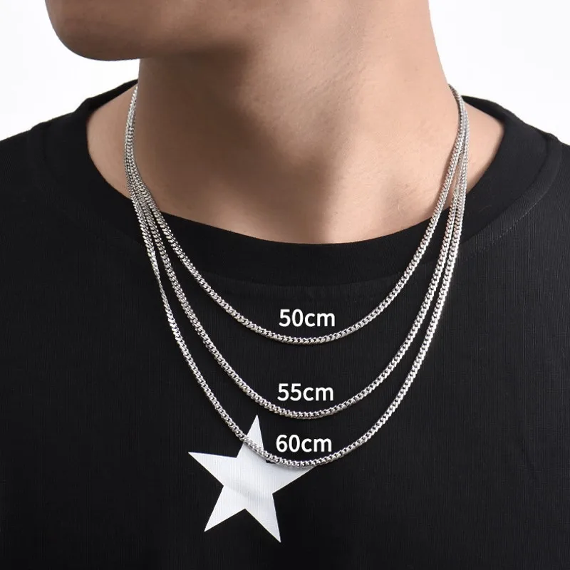 Horsewhip Chain Necklace | Thick Silver Chain S925 | Chain