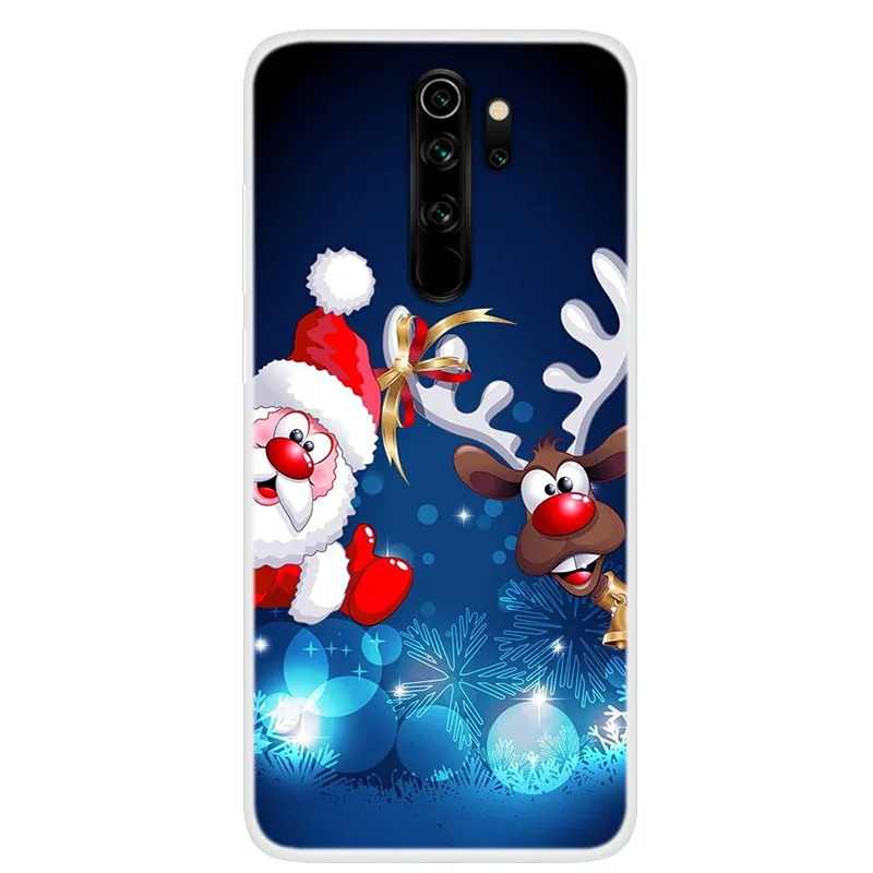 For Xiaomi Redmi Note 8 Pro Case Christmas NEW Year Gift Soft TPU Cover For Xiomi Redmi Note 8T Phone Cases Coque Note8 8Pro xiaomi leather case charging