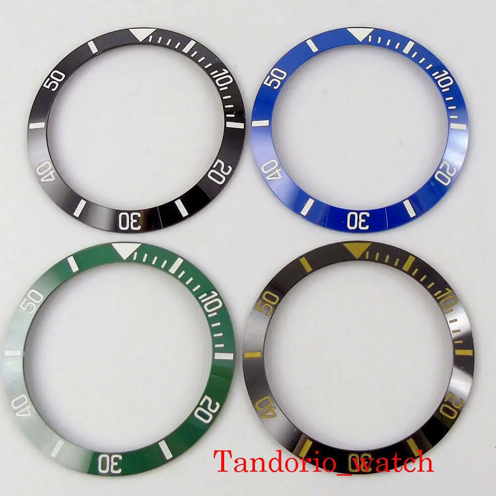 

Запасные части для мужских часов 38 мм с керамической вставкой, подходит для мужских наручных часов 40 мм черного/коричневого/синего/зеленого цвета