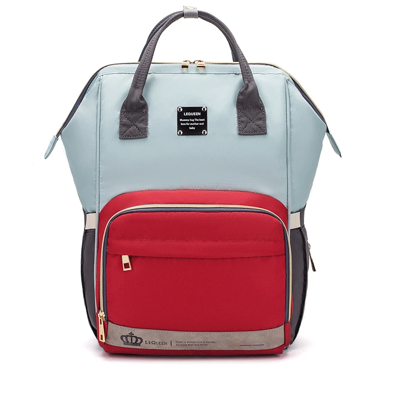 LEQUEEN сумка для подгузников, дизайнерский рюкзак для ухода за ребенком, дорожная сумка для подгузников, органайзер, водонепроницаемая сумка для мам - Цвет: 03