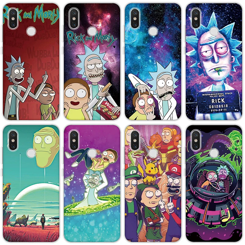 

Silicone Case For Xiaomi Redmi Note S2 7 6 5 Plus Pro Go 7 7A 7S 4X 6A 5A Rick And Morty Cartoon Comic Case FOR Redmi K20 Pro