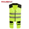 Bauskydd High Quality Men Male Female Outdoor Workwear Mens Work Vests Multifunction Tool Multi Pockets Vests Blue/Grey 3