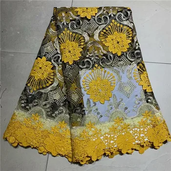 

Fashion Fabric Nigerian Lace Fabrics African Lace Fabric 2019 High Quality French net lace fabric for Wedding lace