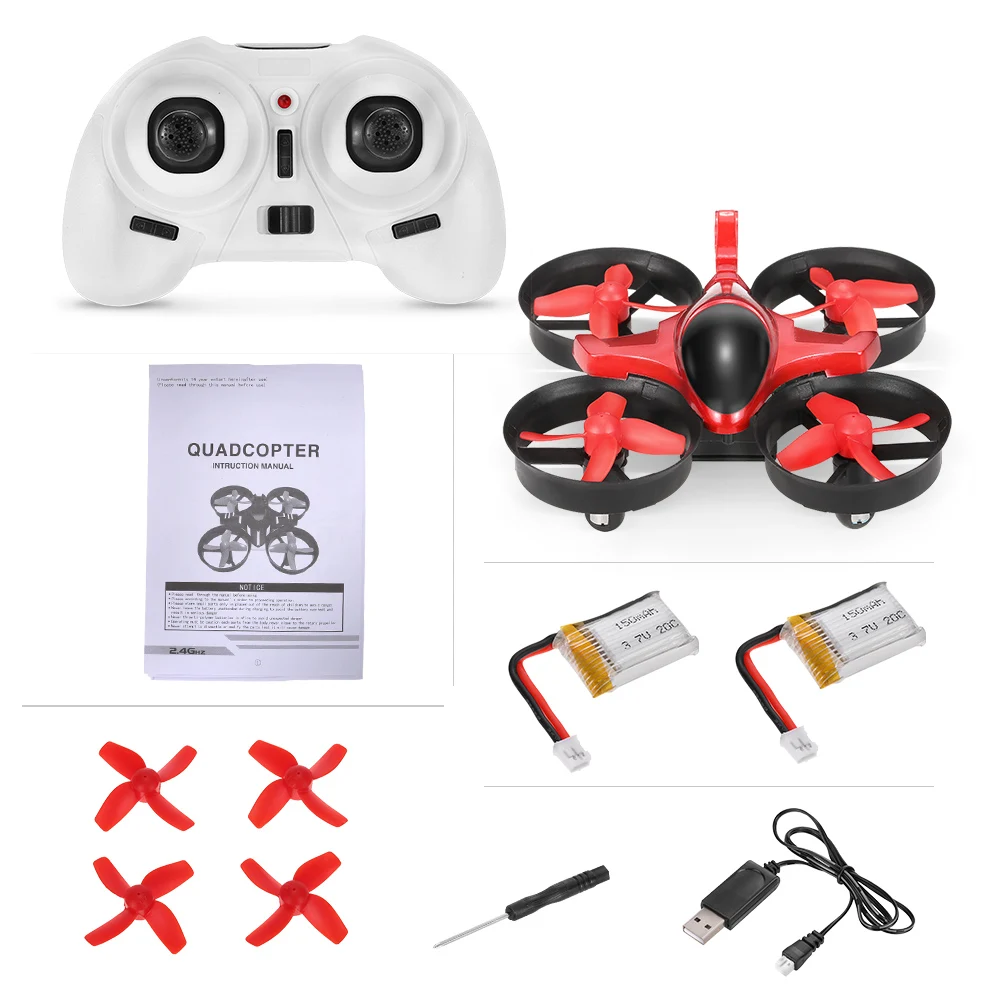 Набор цветов в виде скорпиона T36 2,4G 4CH 6-Axis Gyro 3D-Flip анти-раздавить НЛО RC Quadcopter RTF р/у Дрон с 1 Экстра Батарея отличные подарки игрушки - Цвет: Красный