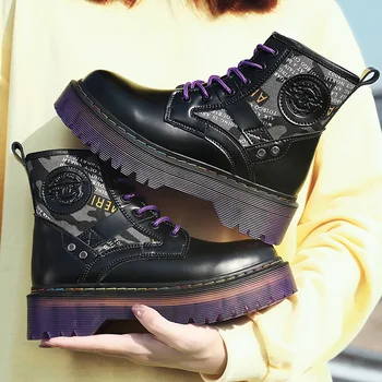 

Women's Snow Boots Chelsea Boots Six and Eight Holes Winter Martin Boots Lace-up Mid-calf Zip Casual ShoesWomen'sBootsWork Boots