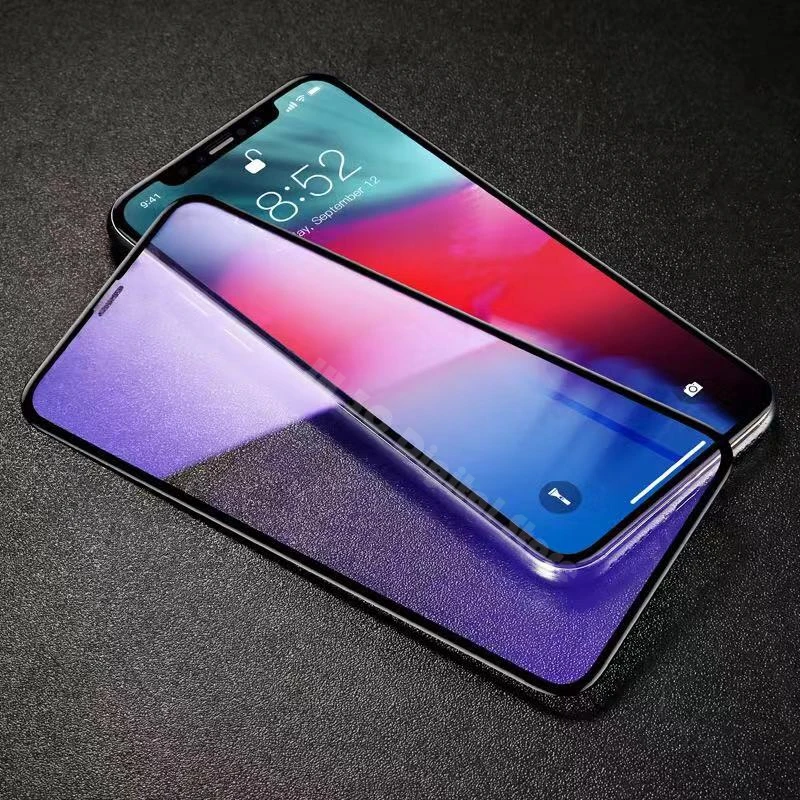 Полное покрытие протектор экрана закаленное стекло для iPhone Xi Max Xir Взрывозащищенная защитная стеклянная пленка для iPhone 11 Pro Max