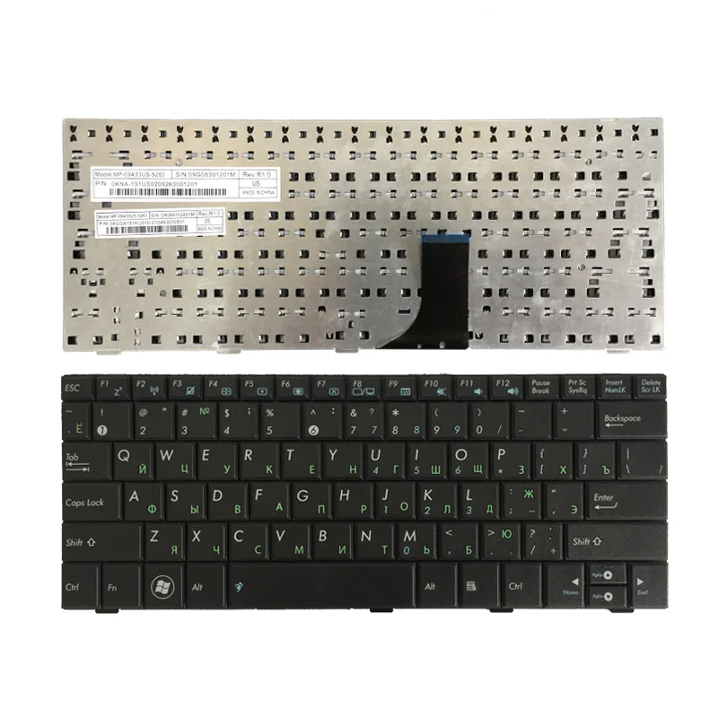 Русская клавиатура для ноутбука ASUS EEE PC 1001HA 1001PX 1001PXD 1005HA 1005PX 1008HA RU Черная|keyboard for