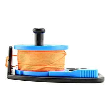 

50/272FT Diving Reel Spool Finger Line Retractable Reels With Handle Stopper For Snorkeling Underwater Water Sports Gear SF