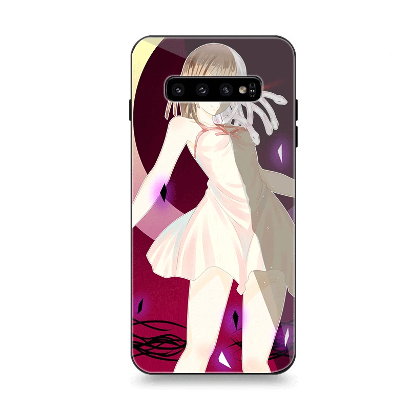 Phone Case Glass For Samsung A10 A20 A30 A40 A50 A60 A70 S7 Edge S8 Plus Note 8 9 S10 Cover Series Sengoku Nadeko Monogatari