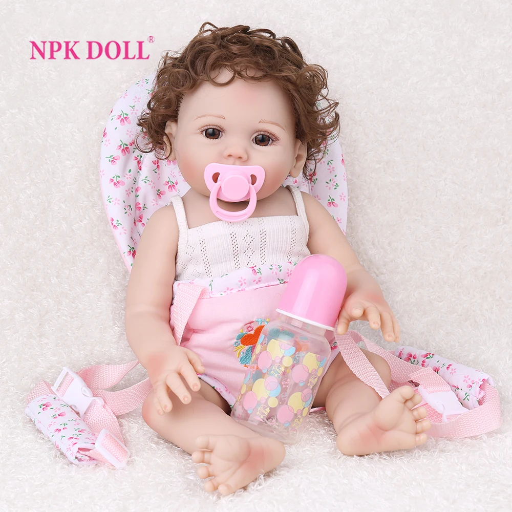 15" Lifelike Full Vinyl Silicone Newborn Baby Dolls Educational Pretend Toy 