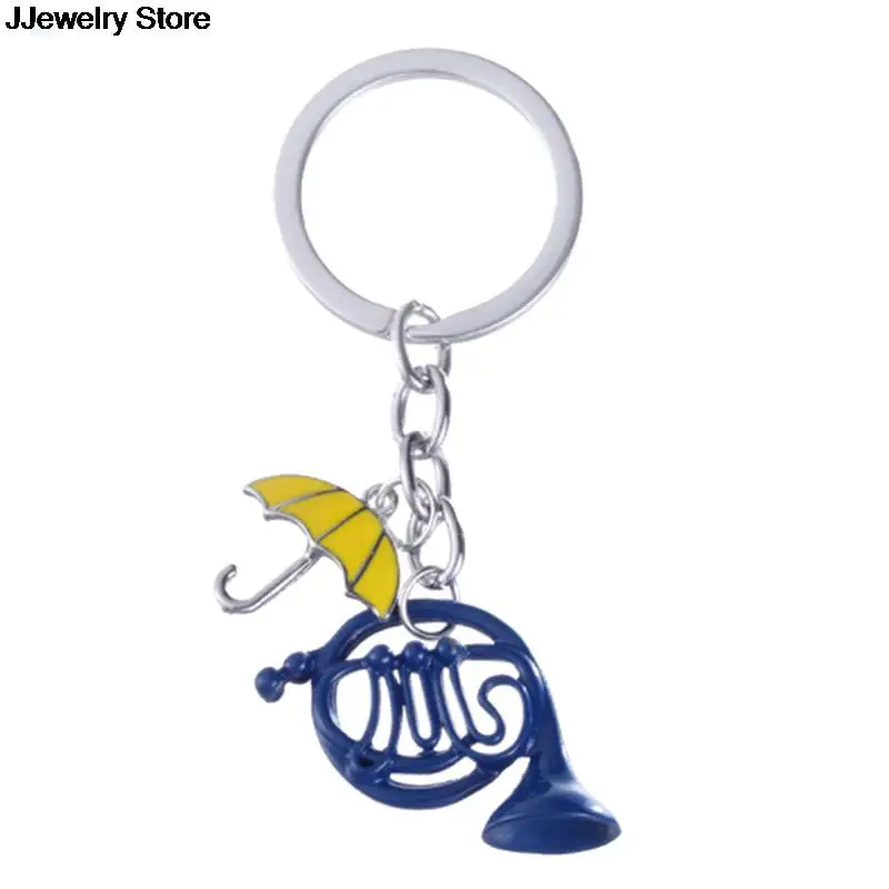 How I Met Your Mother Key Chain Enamel Blue Horn Umbrella Pendant Tv Series Keychain Women Men Key Holder Key Ring Gifts Key Chains Aliexpress