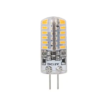 

G4 Silicone 48 LED Corn Light Lamp Bulb 3014 48SMD DC12V 360lm White/Warm White