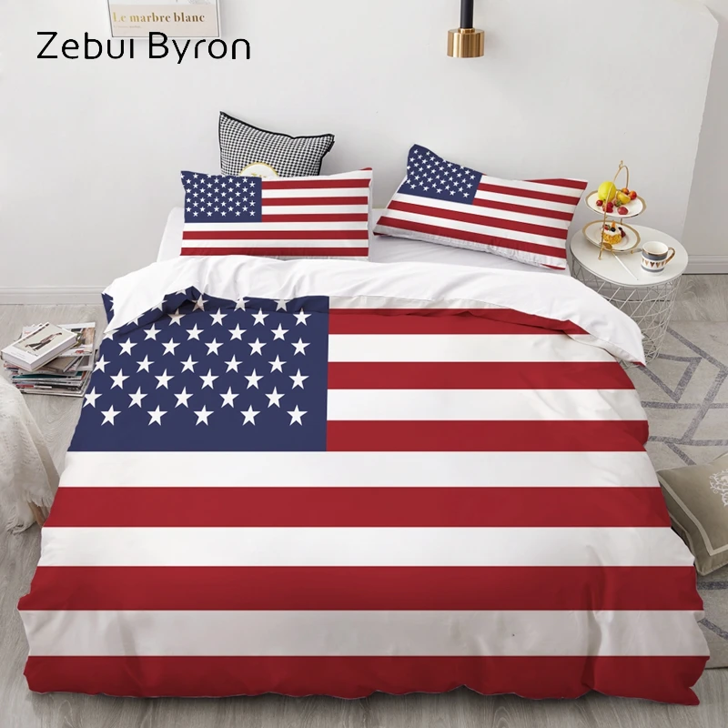 

3D Bedding Set Custom,Duvet Cover Set Queen/King,Quilt/Blanket Cover Set,Bedclothes flag United States USA,3pc bed set,drop ship