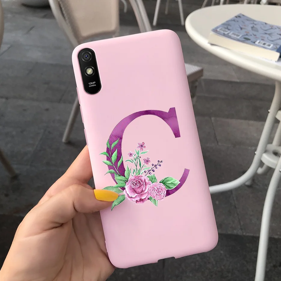Cute Letters Silicone Soft TPU Phone Case - Durable Back Protector Shell