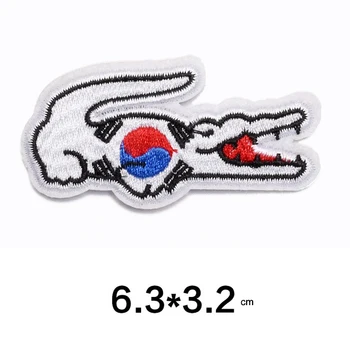

Korea flag embroidered patches DIY clothes badges
