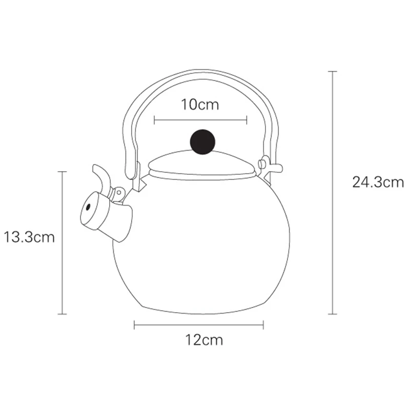Свисток горшок утолщение эмалированный чайник со свистком электромагнитная печь эмалированный чайник с ободком