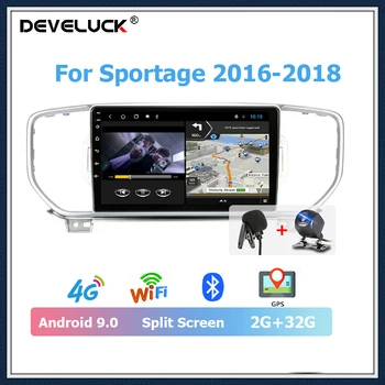 

Develuck 9" 2 Din DSP RDS Android 9.0 player For KIA Sportage 2016-2018 Multimedia Video Players Stereos Split Screen Car Radio