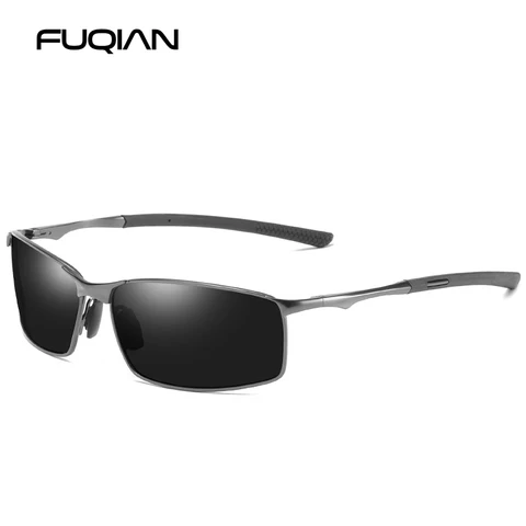 Fashion Driving Polarized Sunglasses Men High Quality Metal Square Male Sun Glasses Outdoor Sunglass Gafas De Sol