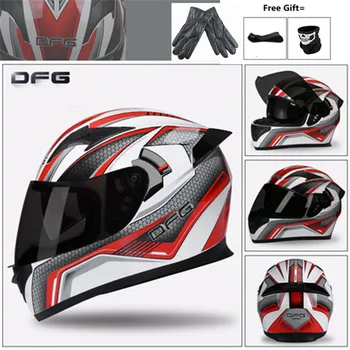 

Electric battery motorcycle helmet gray men four seasons locomotive full face helmet ladies winter warm helmet M L XL