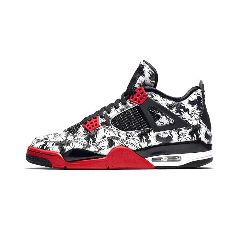 color17 Jordan Ретро 4 мужские ботинки для баскетбола Мотоспорт Раптор черный красный Toro oreo спортивные кроссовки чистый белый Новое поступление - Цвет: color17
