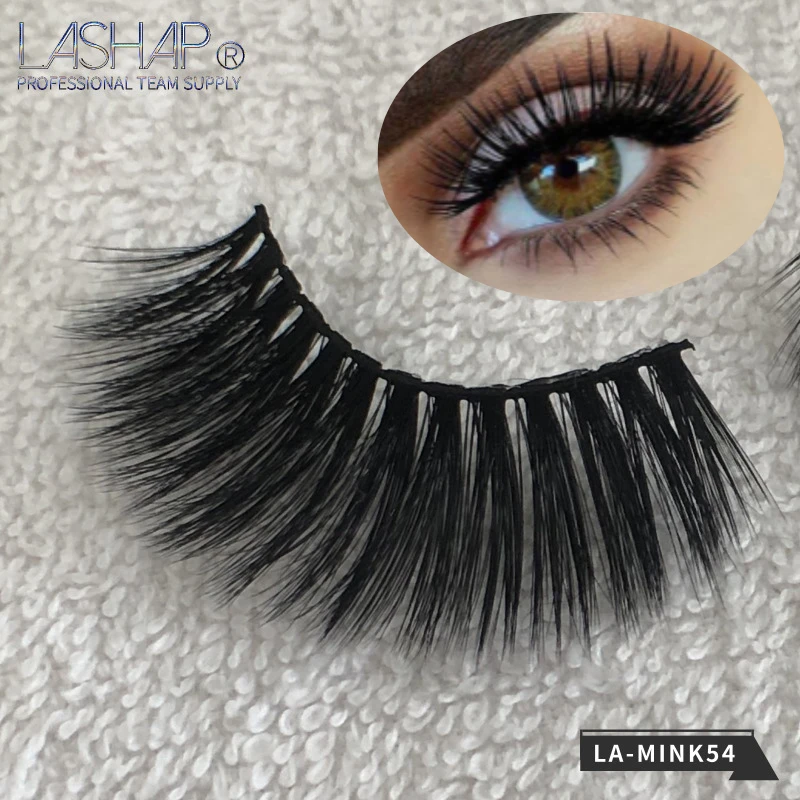 3D ресницы ручной работы средние норковые объемные бескровные накладные можно