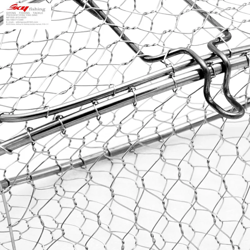 

Four Corners Mesh Stainless Steel Induced Bait Cage Play Nest Cage Blue Needle Chicken Coop Angling Play Nest Device Fishing Spr