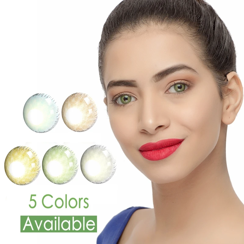 Premium Colored Contacts With Lenses Degree Annually Prescription Colored Contact Lenses With Power