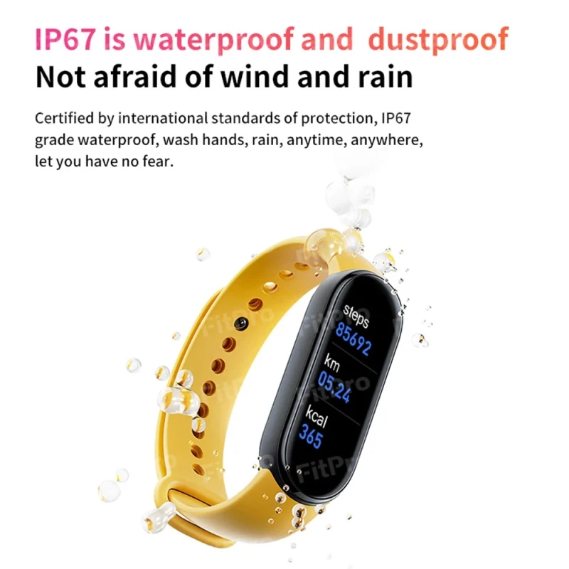 M6 Smart Bracelet Heart Rate Blood Pressure Health Waterproof Smart Watch M6 Bluetooth Watch Wristband Fitness Tracker