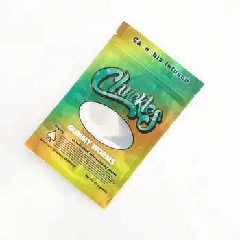 

Packing Bag For New Chuckles Herb Flower Zipper Bag Gummy Bear Dry Tobacco Retail Bag Package Packaging