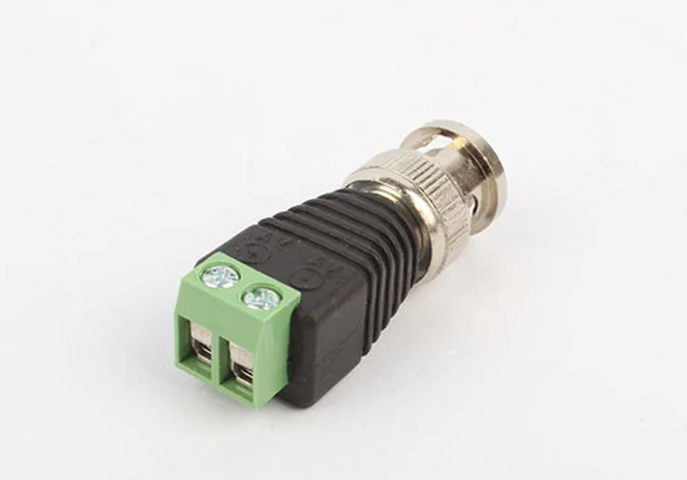 100 шт. Mini Coax CAT5 Male BNC коннектор для камеры видеонаблюдения Видео балун