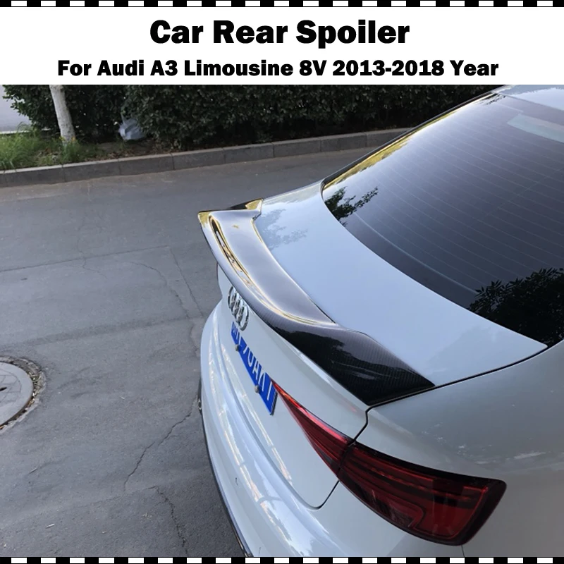 Стиль Renntech спойлер заднего багажника из углеродного волокна для Audi A3 limousine 2014 2015