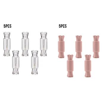 

10pcs/Set DIY Crystal Transparent Lip Glaze Tube Lip Gloss Tube Liquid Eye Shadow Eyelash Tube Clear Cosmetic Containers Tube